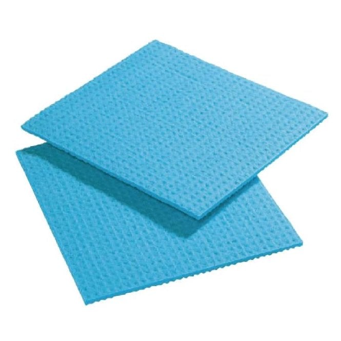Parsley in Time Blue Sponge Cloths (Pack Of 10)