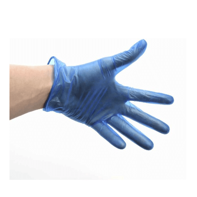 Parsley in Time Blue Vinyl Powdered Gloves Small (Box Of 100)
