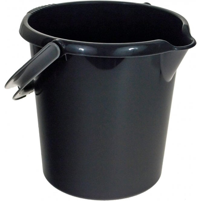 Parsley in Time Bucket 10 Litre Black With Litre Scale