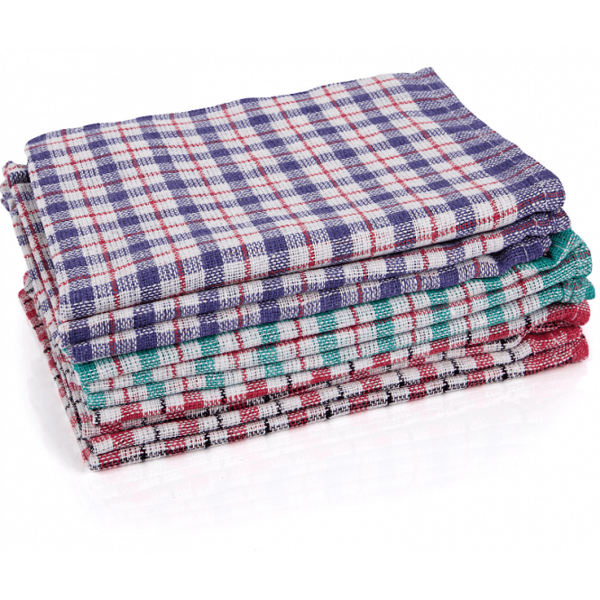 Parsley in Time Catering Check Tea Towel (Random Colour)