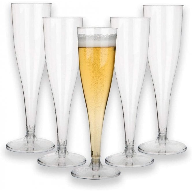 Parsley in Time Disposable Champagne Flute 160ml (Pack Of 100)