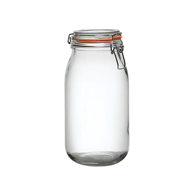 Parsley in Time Glass Storage Jar 2L / 70.4oz With Seal (Box Of 6)
