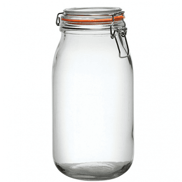 Glass Storage Jar 2L / 70.4oz With Seal (Box Of 6)
