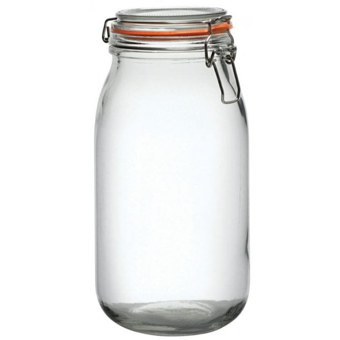 Parsley in Time Glass Storage Jar With Seal 1 Litre / 35.2oz (Box Of 6)