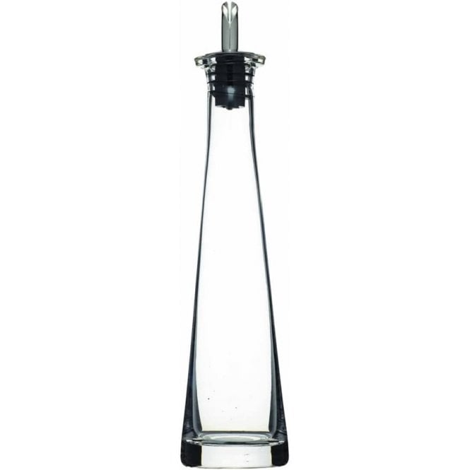 Parsley in Time Italian Glass Pyramid Oil Bottle - 7oz (200ml) (Box Of 6)