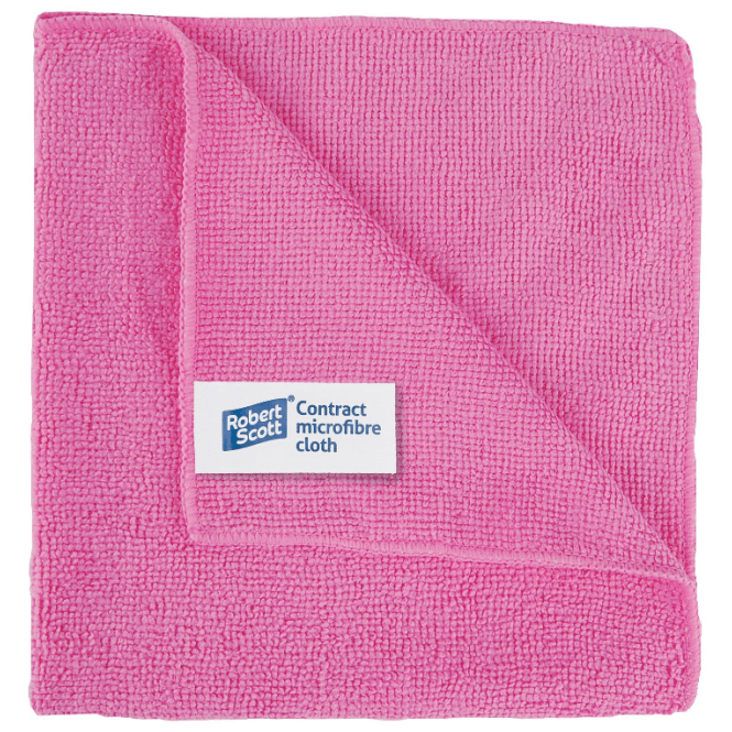 Parsley in Time Microfibre Pink Cloth 40 x 40cm