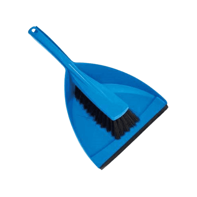 Parsley in Time Plastic Dustpan And Brush Set