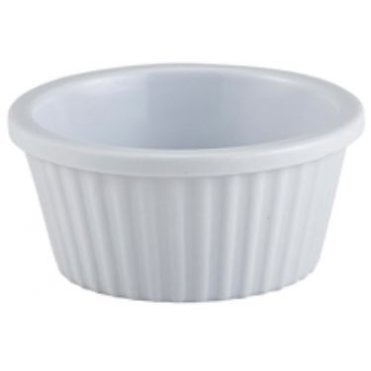 Ramekin Fluted White 28ml / 1oz Melamine (Box Of 12)