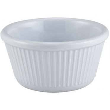 Ramekin Fluted White 60ml / 2oz Melamine (Box Of 12)