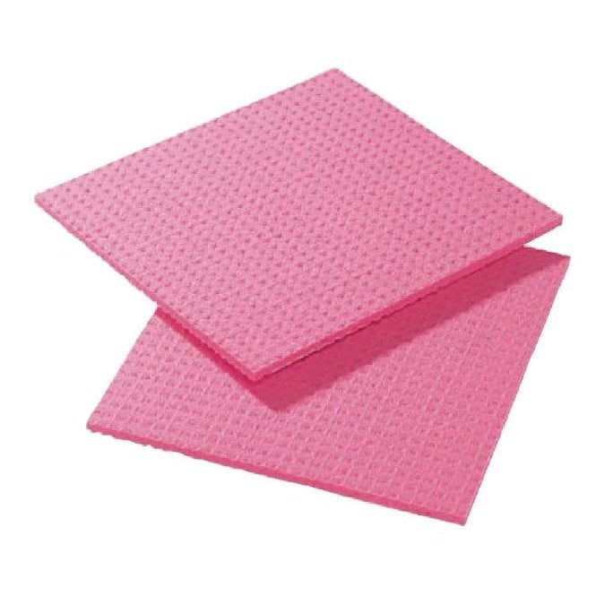 Parsley in Time Red Sponge Cloths (Pack Of 10)