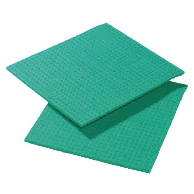 Parsley in Time Sponge Cloth Green (Pack Of 10)