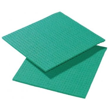 Sponge Cloth Green (Pack Of 10)