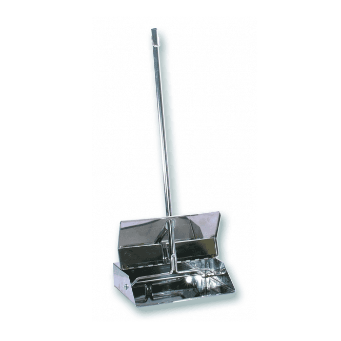 Parsley in Time Stainless Steel Lobby Dustpan Long Handle Scoop