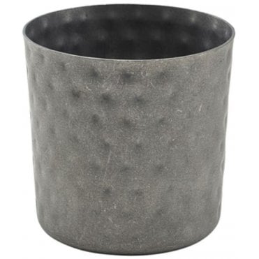 Vintage Serving Cup Hammered 8.5 X 8.5cm