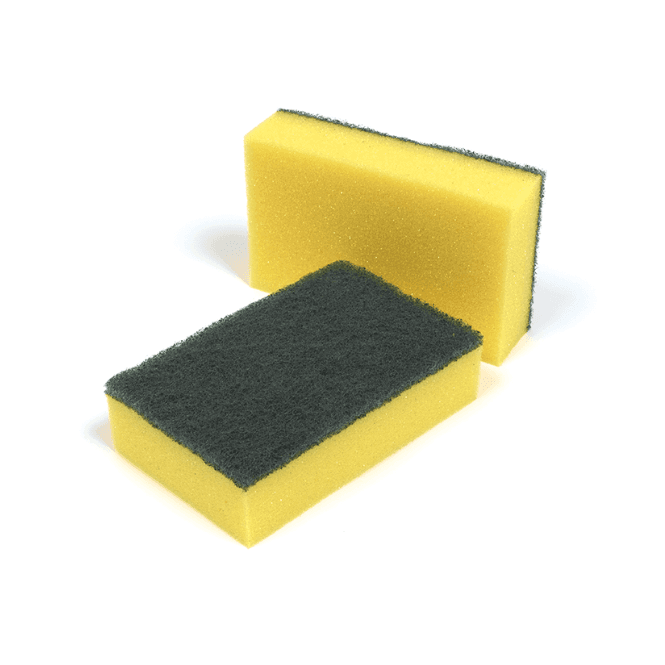 Parsley in Time Washup Sponge/green Scourer (Pack Of 10)