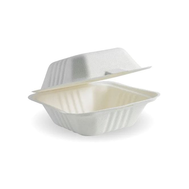 Parsley in Time White Biocane Burger Clamshell 6x6