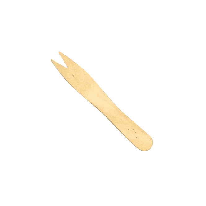 Parsley in Time Wooden Chip Fork (Pack Of 1000)