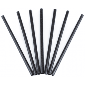 Agave Black Sip Straws 15cm / 5.9" (Box of 2500)