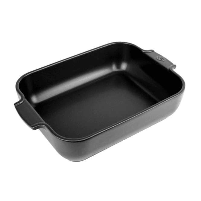Peugeot Appolia Satin Black Rectangular Baking Dish 32cm/12.6