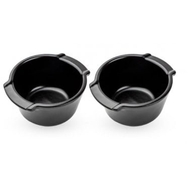 Ceramic Satin Black Ramekin 20cl (Box of 2)