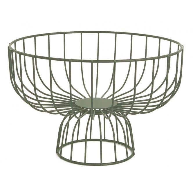 Pinti Inox Caleido Basket Low Wire 28cm Sage Green 
