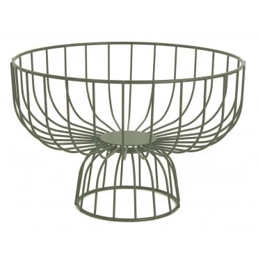 Caleido Basket Low Wire 28cm Sage Green 