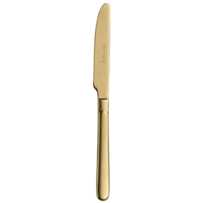 Pinti Inox Casali Gold Table Knife 18/10 (Pack Of 12)