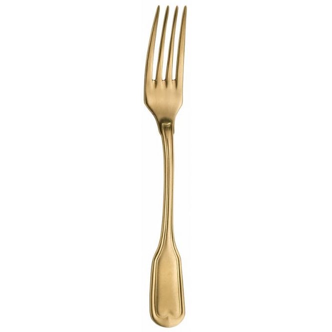 Pinti Inox Vittoriale Gold Dessert Fork 18/10 (Pack Of 12)