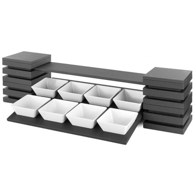 Pujadas Cubic Buffet Display Kit For 8 Square Bowls
