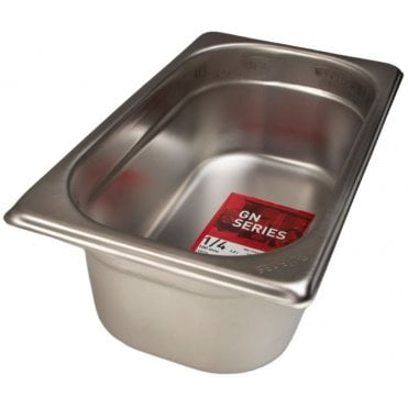 Stainless Steel Gastro Container - 1/4 - 100mm / 4"