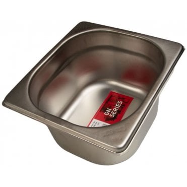 Stainless Steel Gastro Container - 1/6 - 100mm / 4"