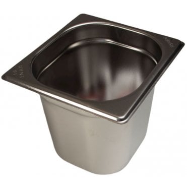 Stainless Steel Gastro Container - 1/6 - 150mm / 6"