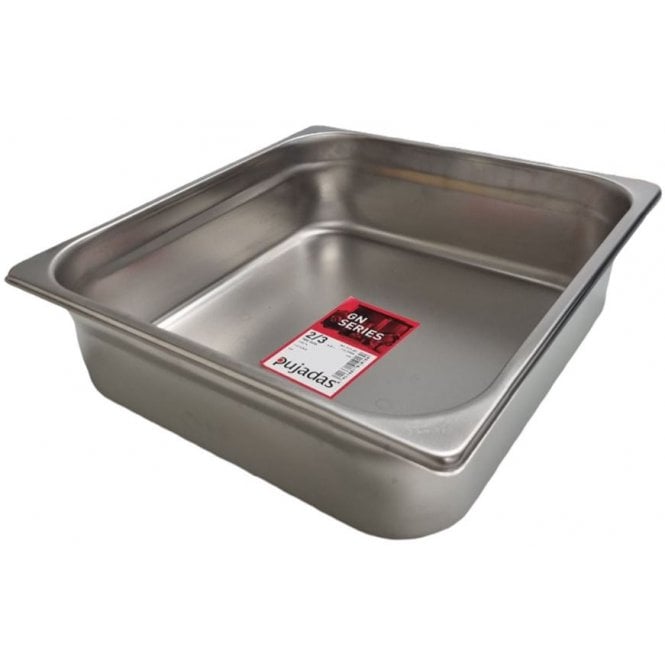 Pujadas Stainless Steel Gastro Container - 2/3 - 100mm / 4