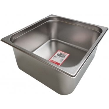 Stainless Steel Gastro Container - 2/3 - 150mm / 6"