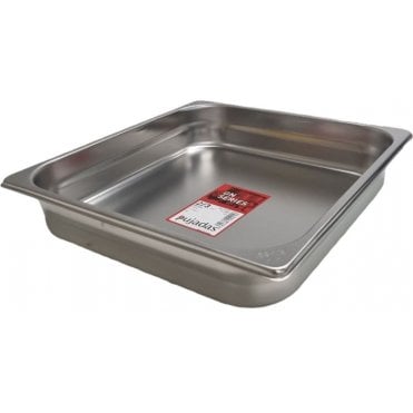 Stainless Steel Gastro Container - 2/3 - 65mm / 2.5"