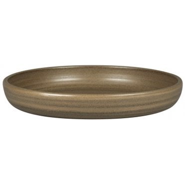 Ease Selva Dark Brown Round Deep Plate 25.8cm (Box of 2)