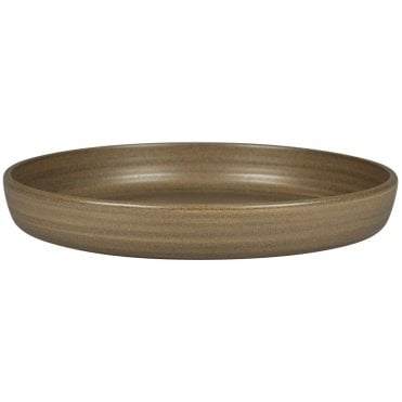 Ease Selva Dark Brown Round Deep Plate 27.8cm (Box of 2)