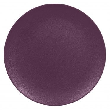 Neofusion Mellow Flat Coupe Plate - Plum Purple 24cm/9.4 (Box Of 12)