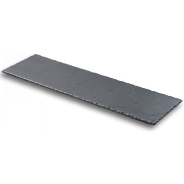Basalt 2/4 Gastro 54x16.5cm/21x6.5" Rectangular Tray Matt Slate (Box Of 6)