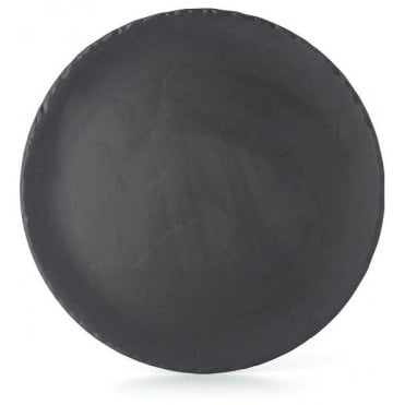 Basalt 20cm/8" Round Plate Matt Slate (Box Of 6)