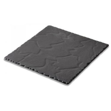 Basalt 25x25cm/10"  Square Plate Matt Slate (Box Of 6)
