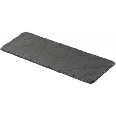 Basalt 30x11cm/12x4.5" -  Rectangular Tray Matt Slate (Box Of 6)