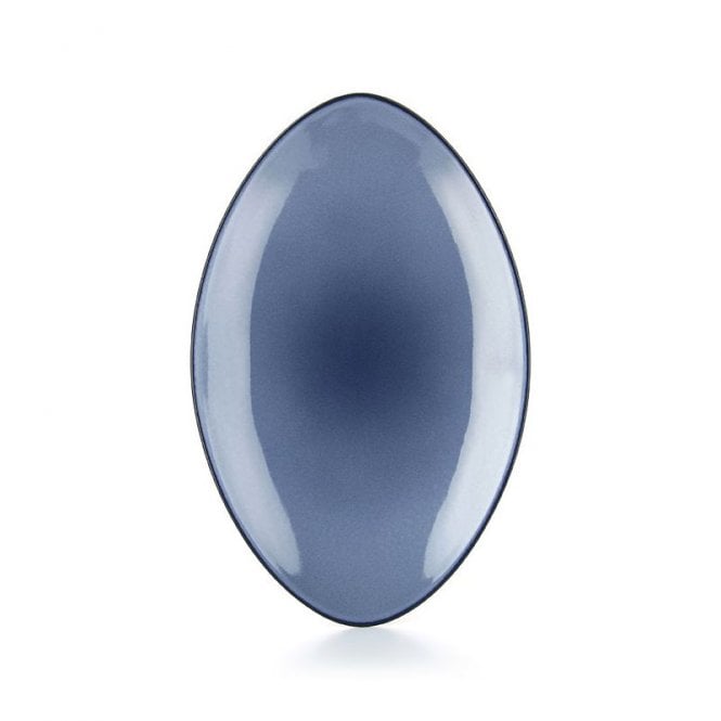 Revol  Equinoxe Oval Plate Cirrus Blue - 34 Cm (Box Of 4)