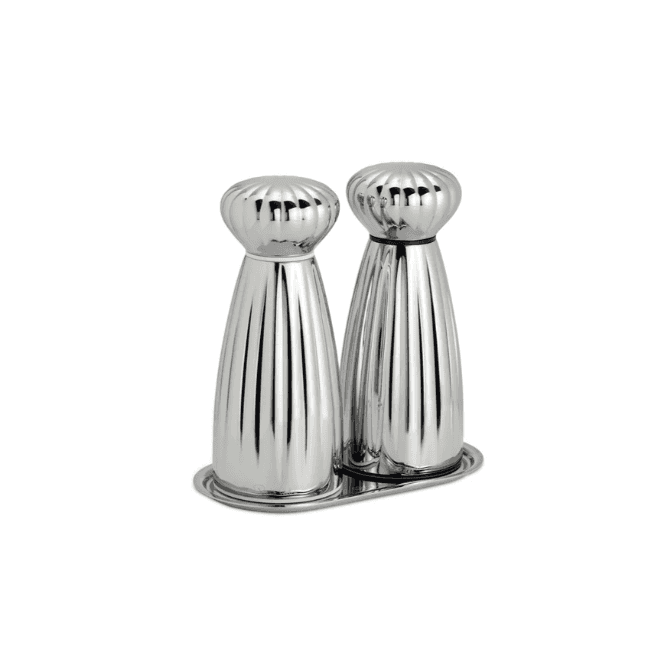 Robert Welch Bright Small Salt and Pepper Mills with Tray Set