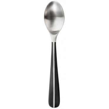 Contour Noir (Sa) Black Soup Spoon/dessert (Pack Of 12)