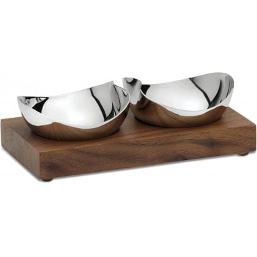 Drift Pinch Pot Set On Walnut Base