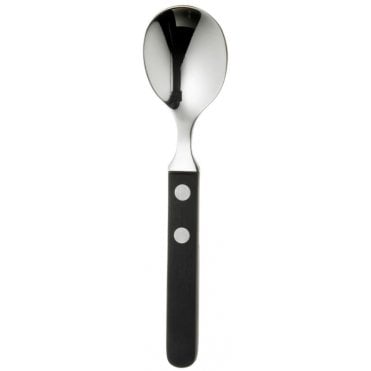 Trattoria English Tea Spoon Black Handle 18/10 (Pack Of 12)