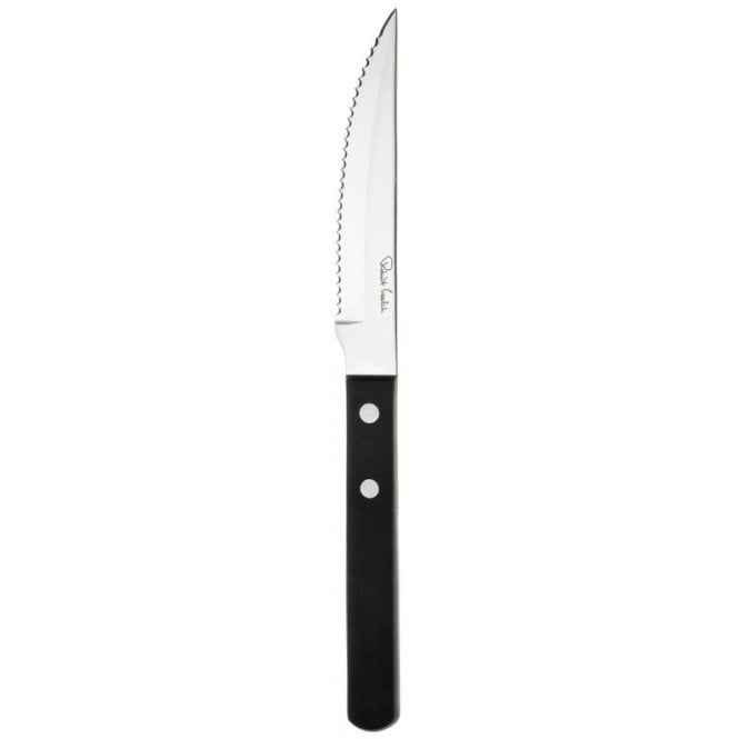 Robert Welch Trattoria Steak Knife Black Handle 18/10 (Pack Of 12)
