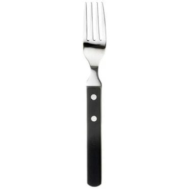 Trattoria Table Fork Black Handle 18/10 (Pack Of 12)