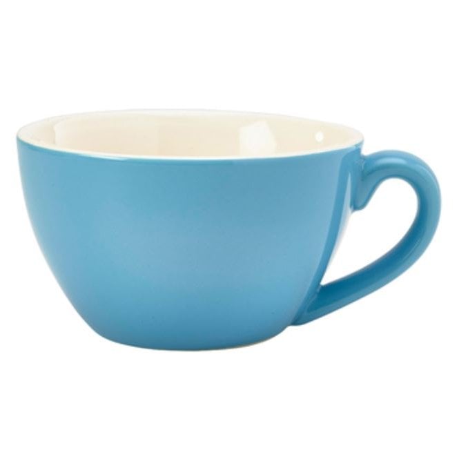 Genware Royal  Bowl Shape Cup - 12oz / 34cl Blue (Box Of 6)